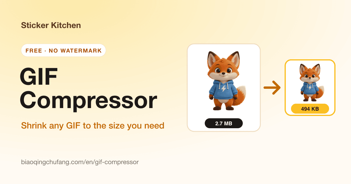 GIF compressor shrinking a GIF to a target size