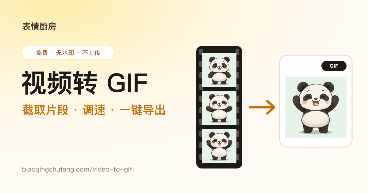 MP4 视频转 GIF 工具：把视频片段转成 GIF 动图
